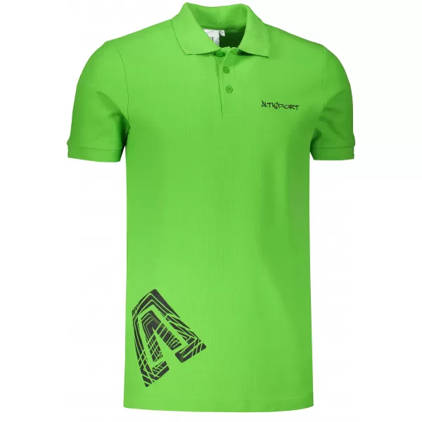  Férfi póló gallérral ALTISPORT ALM013203 ALMA ZÖLD 
