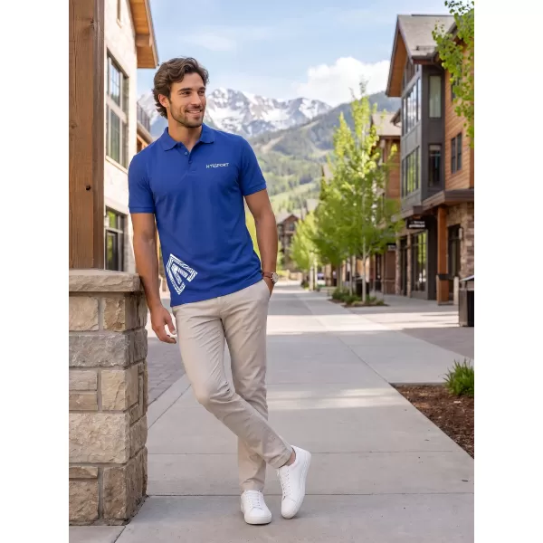  Férfi póló gallérral ALTISPORT ALM013203 KIRÁLYKÉK 