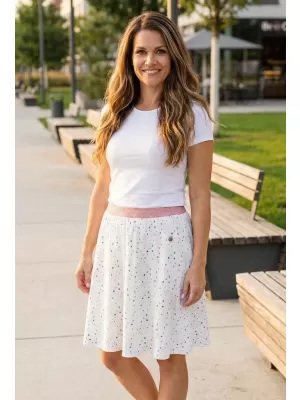 Női szoknya KIXMI LOTTIE FEHÉR