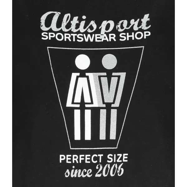  Női póló ALTISPORT ALW049122 FEKETE ÉS EZÜST 