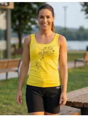 Dámské tílko ALTISPORT CARRYOVER ALW009136 ŽLUTÁ