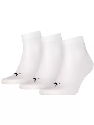 Zokni PUMA QUARTER PLAIN 3P FEHÉR