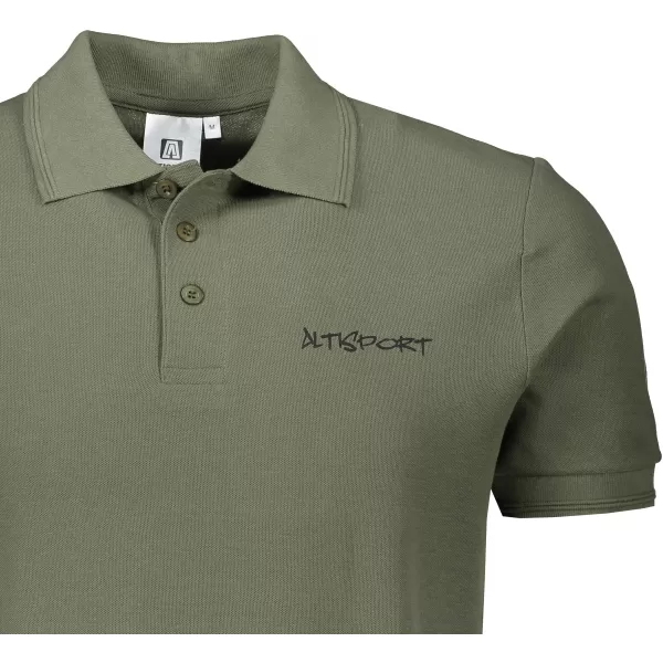  Férfi póló gallérral ALTISPORT ALM013203 KHAKI 