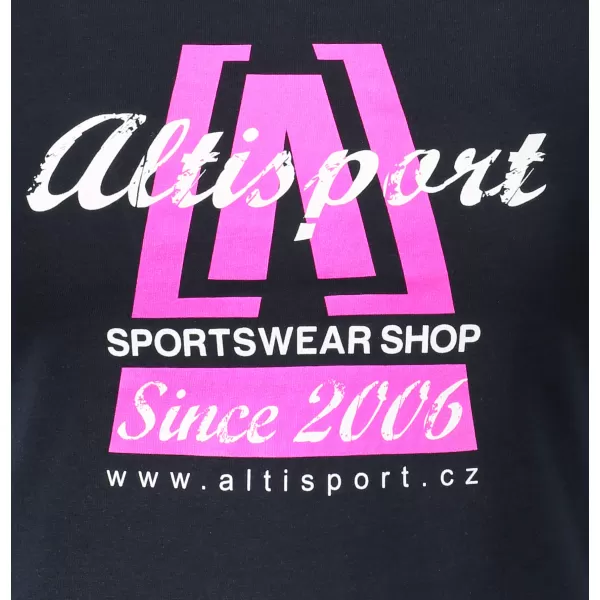  Női póló ALTISPORT ALW047122 SÖTÉTKÉK/RÓZSASZÍN 