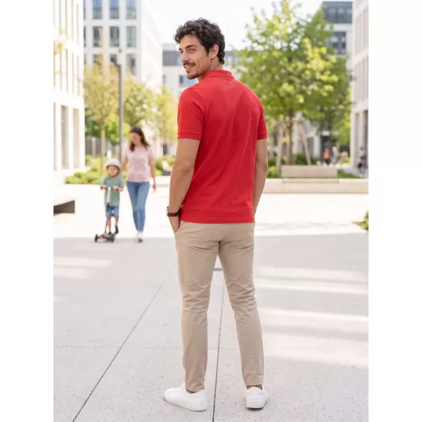  Férfi póló gallérral ALTISPORT ALM013203 PIROS 