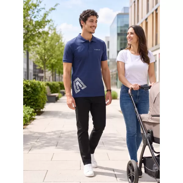  Férfi póló gallérral ALTISPORT ALM013203 ÉJKÉK 