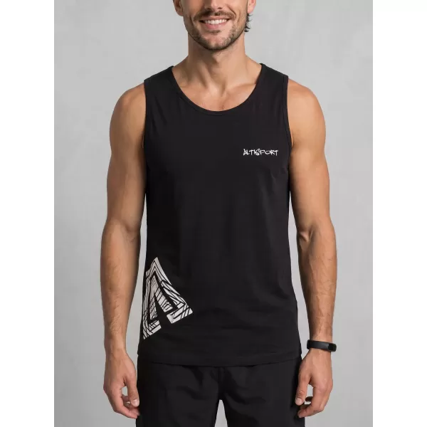  Férfi felső ALTISPORT ALM013142 FEKETE 