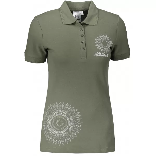  Női póló gallérral ALTISPORT ALW024210 KHAKI 