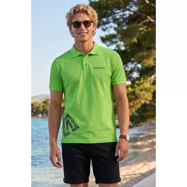  Férfi póló gallérral ALTISPORT ALM013203 ALMA ZÖLD 