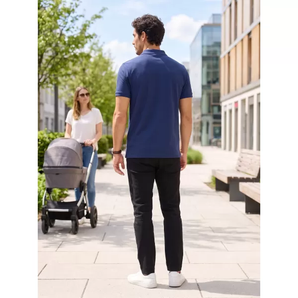  Férfi póló gallérral ALTISPORT ALM013203 ÉJKÉK 