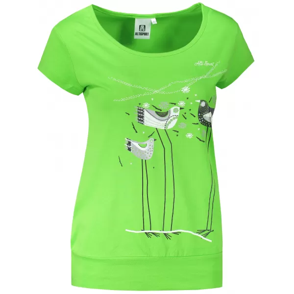  Dámské triko ALTISPORT CARRYOVER ALW043120 APPLE GREEN 