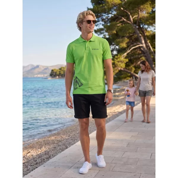  Férfi póló gallérral ALTISPORT ALM013203 ALMA ZÖLD 