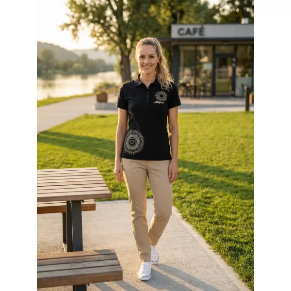  Női póló gallérral ALTISPORT ALW024210 SÖTÉTKÉK 