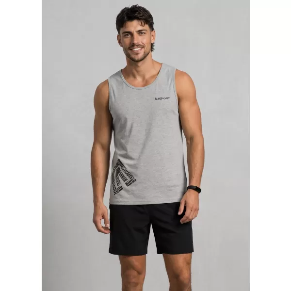  Férfi felső ALTISPORT ALM013142 SÖTÉTSZÜRKE KIEMELÉSEK 