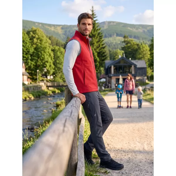  Férfi softshell mellény ALTISPORT ALM006517 PIROS 