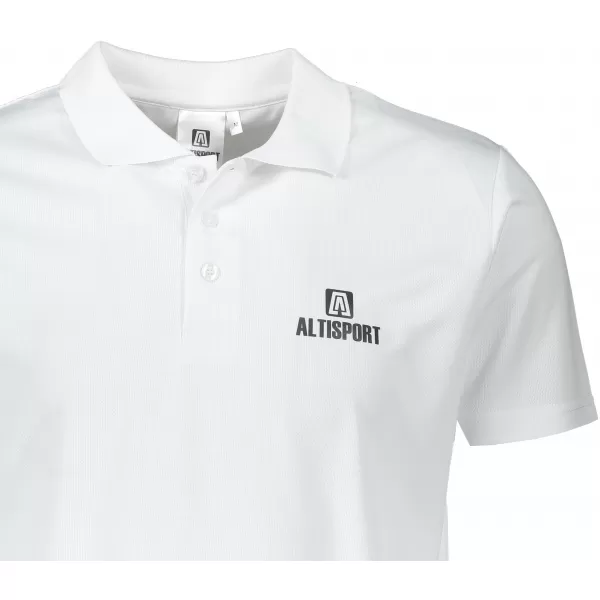  Férfi funkcionális póló gallérral ALTISPORT ALM006217 FEHÉR 