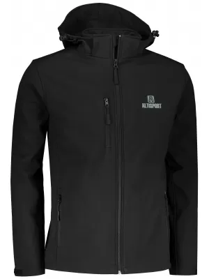 Férfi softshell kabát ALTISPORT ALM006522 FEKETE