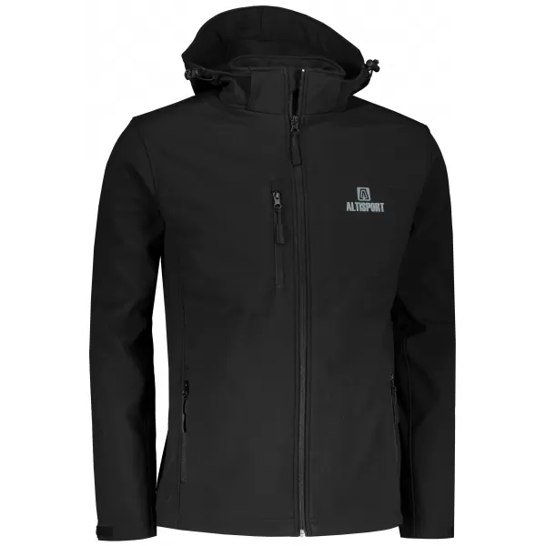  Férfi softshell kabát ALTISPORT ALM006522 FEKETE 