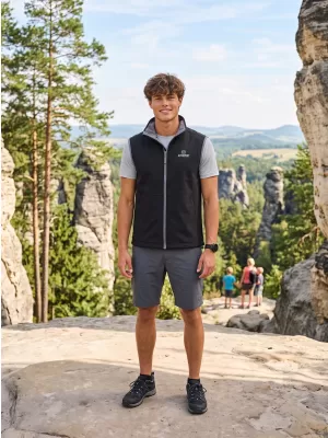 Férfi softshell mellény ALTISPORT ALM006517 FEKETE