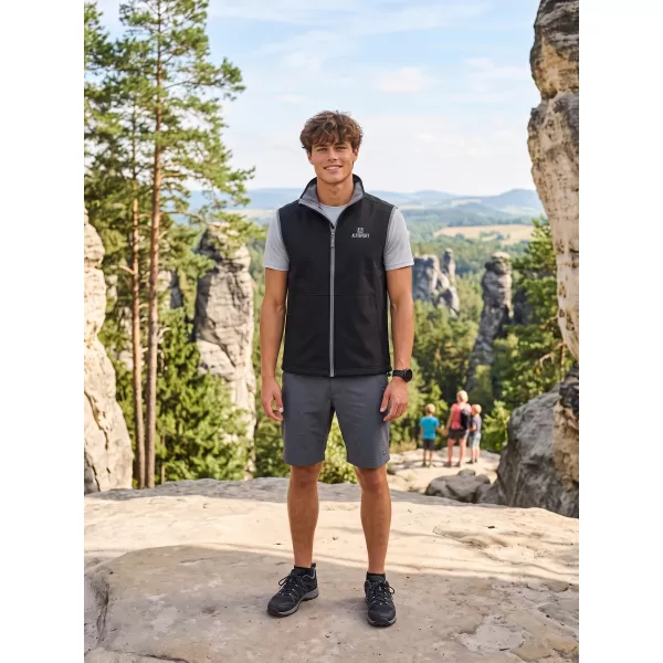  Férfi softshell mellény ALTISPORT ALM006517 FEKETE 