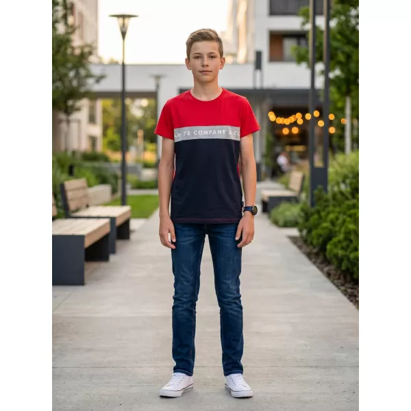  Fiú T -póló rövid ujjú SAM 73 TYLER BT 548 PIROS 