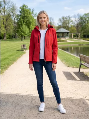 Női softshell kabát ALTISPORT ALW056521 PIROS