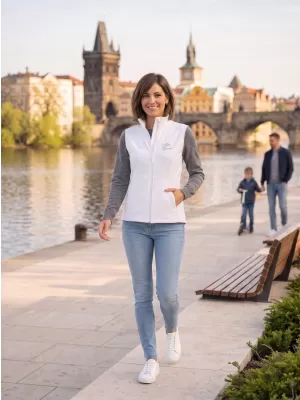 Női softshell mellény ALTISPORT ALW056516 FEHÉR