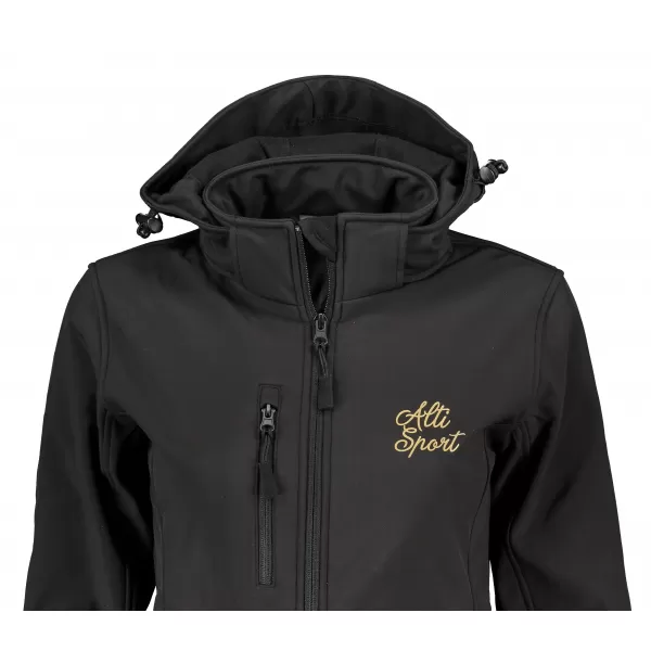  Női softshell kabát ALTISPORT ALW056521 FEKETE 