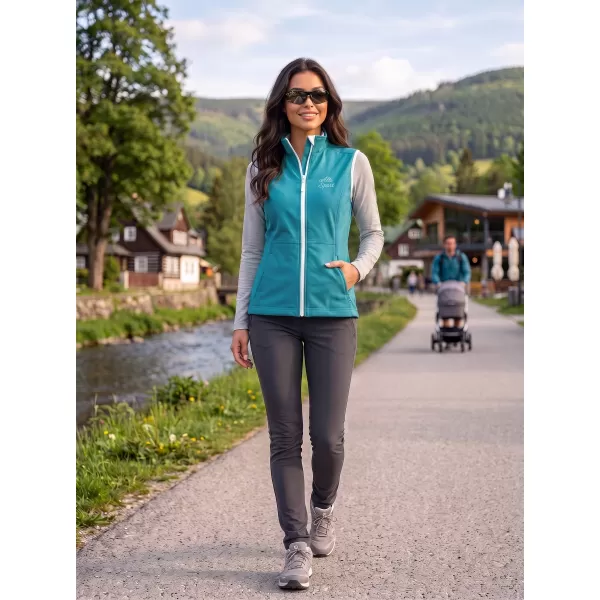  Női softshell mellény ALTISPORT ALW056516 SÖTÉT TÜRKIZ 