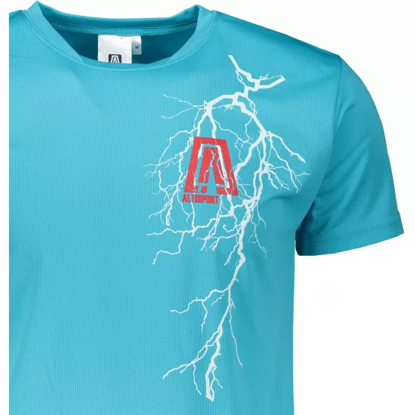  Pánské funkční triko ALTISPORT CARRYOVER ALM027124 TYRKYSOVÁ 