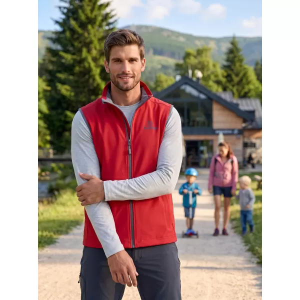 Férfi softshell mellény ALTISPORT ALM006517 PIROS 