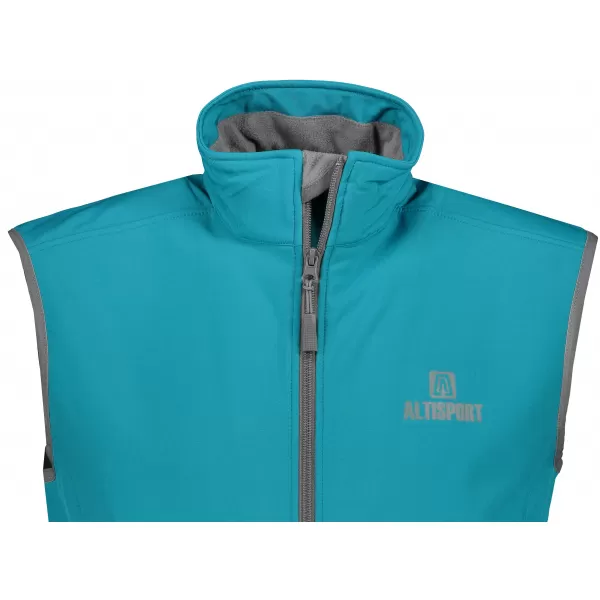  Férfi softshell mellény ALTISPORT ALM006517 SÖTÉT TÜRKIZ 