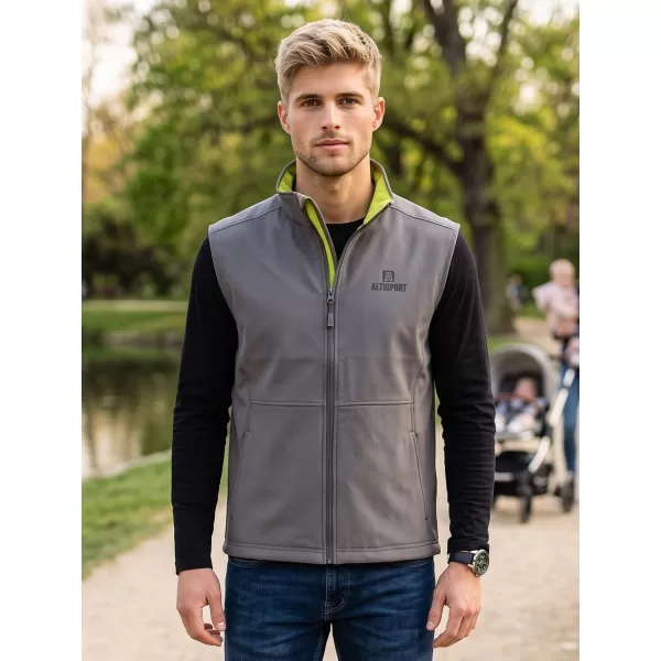  Férfi softshell mellény ALTISPORT ALM006517 ACÉLSZÜRKE 