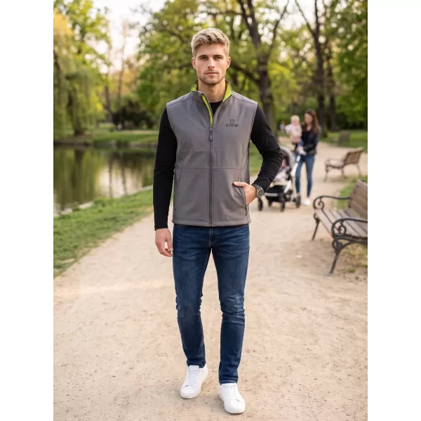  Férfi softshell mellény ALTISPORT ALM006517 ACÉLSZÜRKE 