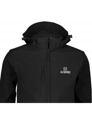 Férfi softshell kabát ALTISPORT ALM006522 FEKETE