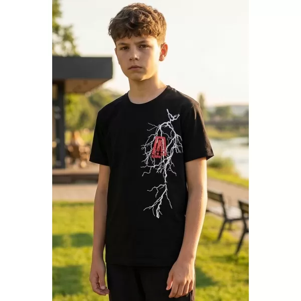  Gyermek póló ALTISPORT ALK027138 FEKETE 