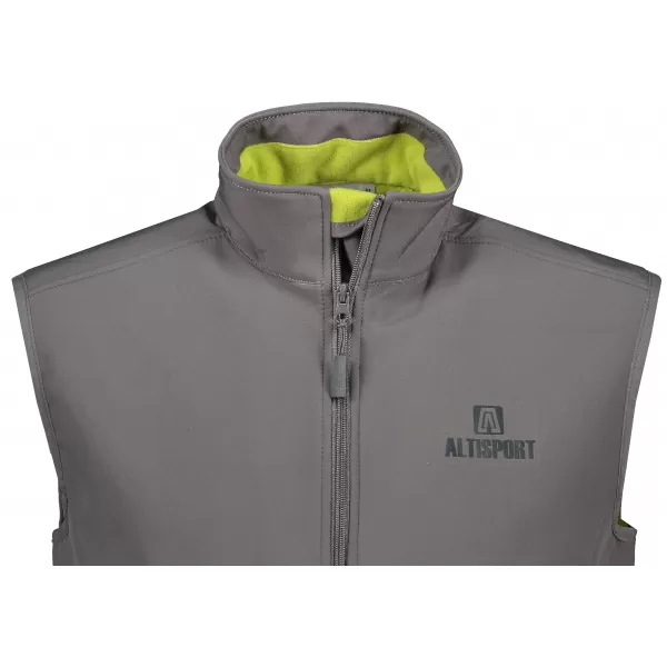  Férfi softshell mellény ALTISPORT ALM006517 ACÉLSZÜRKE 