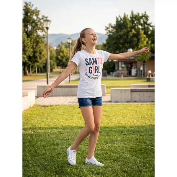  Rövid ujjú lány póló SAM 73 KYLIE GT 549 FEHÉR 