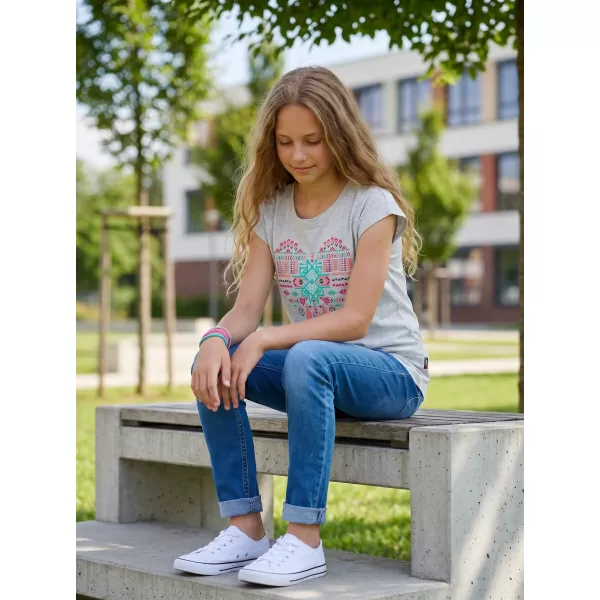  Rövid ujjú lány póló SAM 73 FREYA GT 550 SZÜRKE 