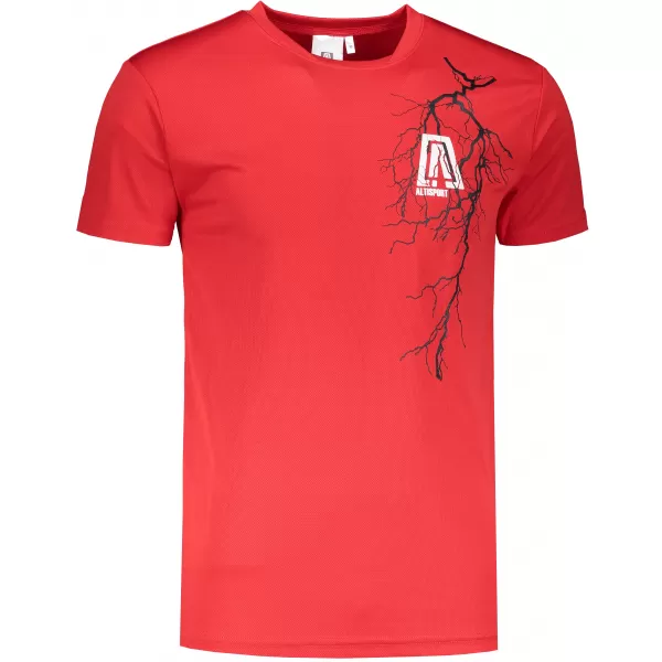 Pánské funkční triko ALTISPORT CARRYOVER ALM027124 ČERVENÁ 