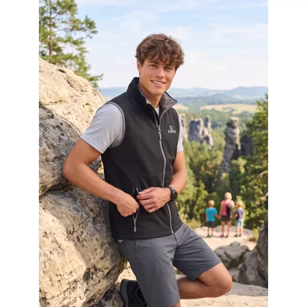  Férfi softshell mellény ALTISPORT ALM006517 FEKETE 
