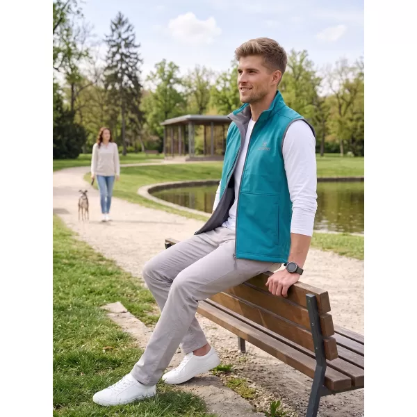  Férfi softshell mellény ALTISPORT ALM006517 SÖTÉT TÜRKIZ 