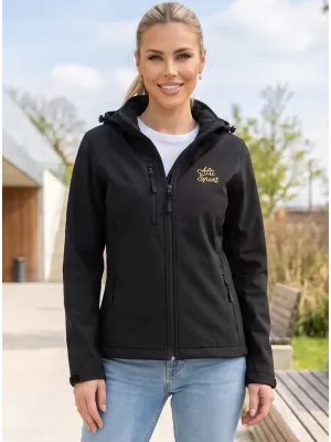 Női softshell kabát ALTISPORT ALW056521 FEKETE
