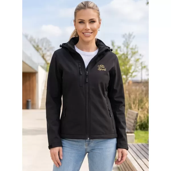  Női softshell kabát ALTISPORT ALW056521 FEKETE 