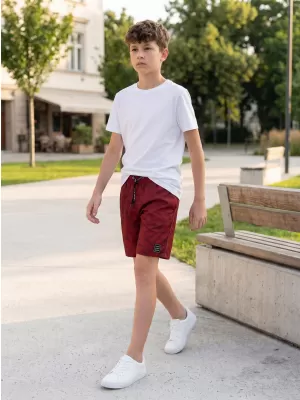 Fiúk rövidnadrágja SAM 73 FELIX BS 532 PIROS