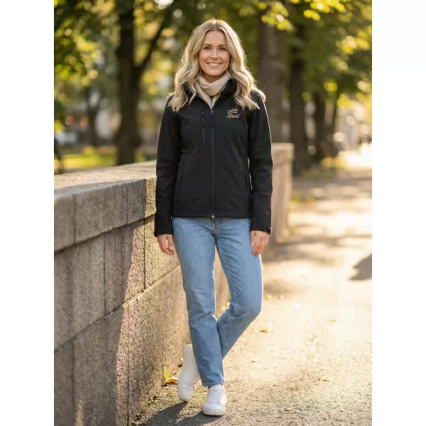  Női softshell kabát ALTISPORT ALW056521 FEKETE 