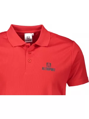 Férfi funkcionális póló gallérral ALTISPORT ALM006217 PIROS