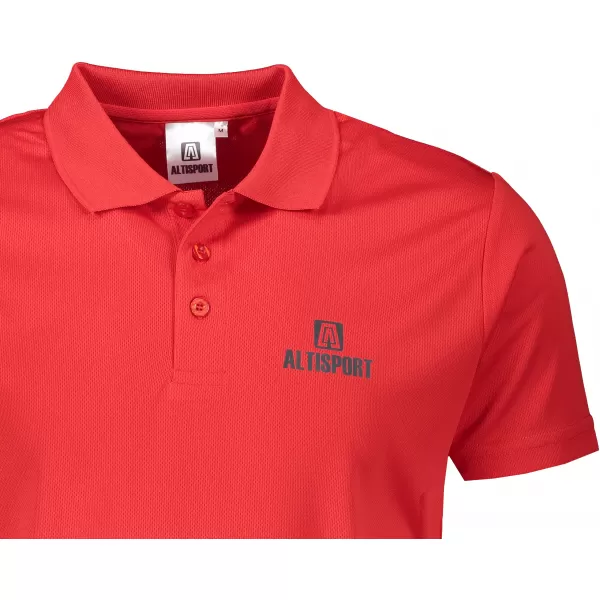  Férfi funkcionális póló gallérral ALTISPORT ALM006217 PIROS 