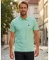 Pánské triko s límečkem ALTISPORT CARRYOVER ALM065203 MÁTOVÁ