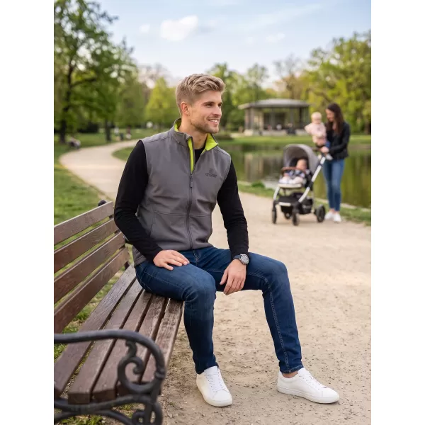  Férfi softshell mellény ALTISPORT ALM006517 ACÉLSZÜRKE 
